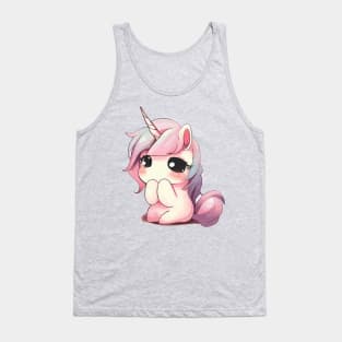 Shy Unicorn Tank Top